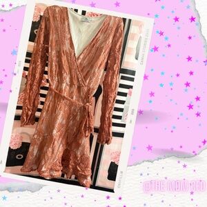 LACE WRAP DRESS